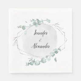 Eukalyptus Watercolor Serviette