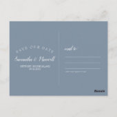 Eukalyptus-Watercolor-Sonnenblume Save the Date Postkarte (Rückseite)