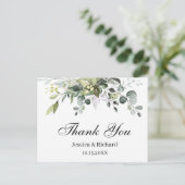 Eukalyptus Watercolor Vielen Dank, Frau Postcard Postkarte (Stehend Vorderseite)