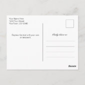 Eukalyptus Watercolor Vielen Dank, Frau Postcard Postkarte (Rückseite)