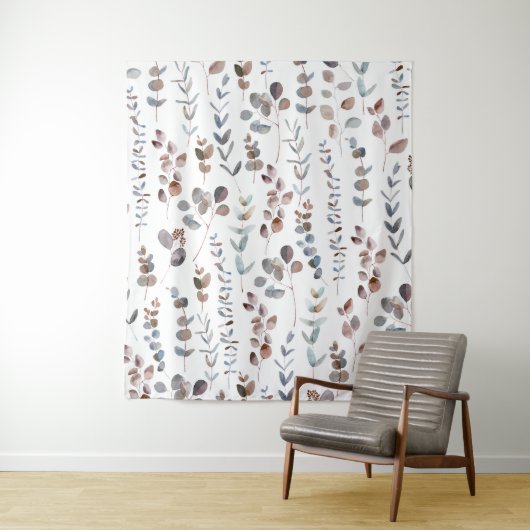 Eukalyptus Watercolor   Wandteppich (Beispiel)