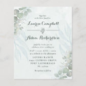 Eukalyptus Watercolor Wedding (Vorderseite)