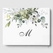 Eukalyptus Watercolor Wedding FOTO Gästebuch (Rückseite)