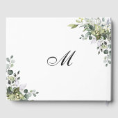 Eukalyptus Watercolor Wedding FOTO Gästebuch (Rückseite)