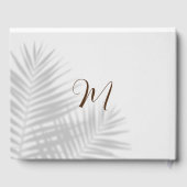 Eukalyptus Watercolor Wedding FOTO Gästebuch (Rückseite)