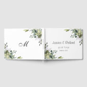 Eukalyptus Watercolor Wedding Guest Book Gästebuch (Voll)