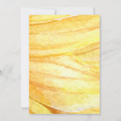 Eukalyptus Watercolor Wedding Rustic Sunflower Einladung (Rückseite)