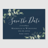 Eukalyptus Watercolor Wedding Save the Date Magnet (Vorderseite)