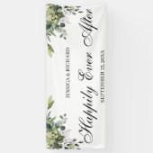 Eukalyptus Watercolor Wedding Sign Banner (Vertikal)