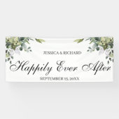 Eukalyptus Watercolor Wedding Sign Banner (Horizontal)