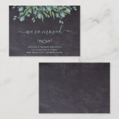 Eukalyptus-Wechselankündigung zur Haushaltskhalkbo Mitteilungskarte (Vorne/Hinten)