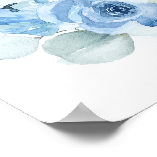 Eukalyptus Weclome-Zeichen Poster (Ecke)