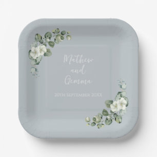 ~Eukalyptus Wedding 7" Pappteller