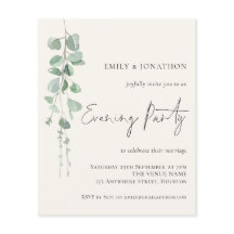Eukalyptus Wedding Abend Party Creme