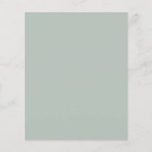 Eukalyptus Wedding Abend Party Einladung (Rückseite)