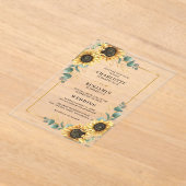 Eukalyptus Wedding Acryleinladungen (Ablage )