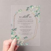 Eukalyptus Wedding Acryleinladungen (Insitu (Handheld))