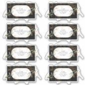 Eukalyptus Wedding Address Aufkleber (Vorderseite)