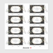 Eukalyptus Wedding Address Aufkleber (Blatt)