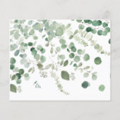 Eukalyptus Wedding Advice Cards Flyer (Hinten)