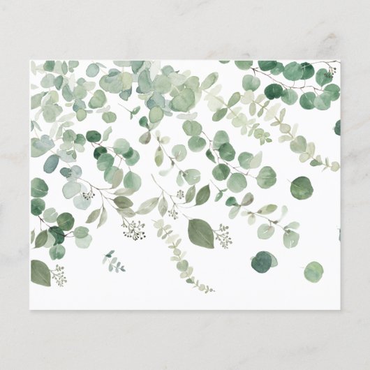 Eukalyptus Wedding Advice Cards Flyer (Hinten)