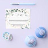 Eukalyptus Wedding Advice Cards Flyer (Einzeln)