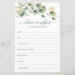 Eukalyptus Wedding Advice und Wünsche<br><div class="desc">Diese schönen, botanischen, handgeschriebenen Skripte Advice & Wishings Blätter mit Aquarell Eukalyptus mit Goldverzierungen an der Spitze sind perfekt für Brautparty-, Probe- oder Hochzeitsgäste. Die Menschen werden die Liebe haben, die Anweisungen zu bekommen - sie machen es so einfach, liebende Ratschläge und gute Wünsche verlassen. Sie werden noch auf Jahre...</div>