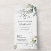 Eukalyptus Wedding All in One Einladung (Innen Boden)
