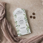 Eukalyptus Wedding All In One Einladung