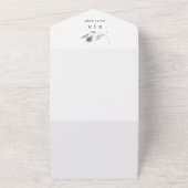 Eukalyptus Wedding All In One Einladung (Außenbereich)