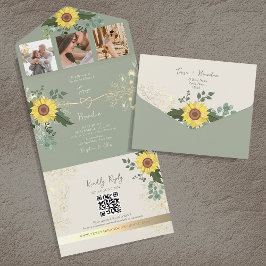 Eukalyptus Wedding All-in-One-Einladung All In One Einladung