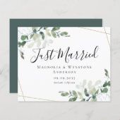 Eukalyptus Wedding Ankündigung (Vorne/Hinten)