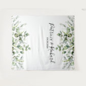 Eukalyptus Wedding Backdrop Wandteppich (Vorderseite (Horizontal))