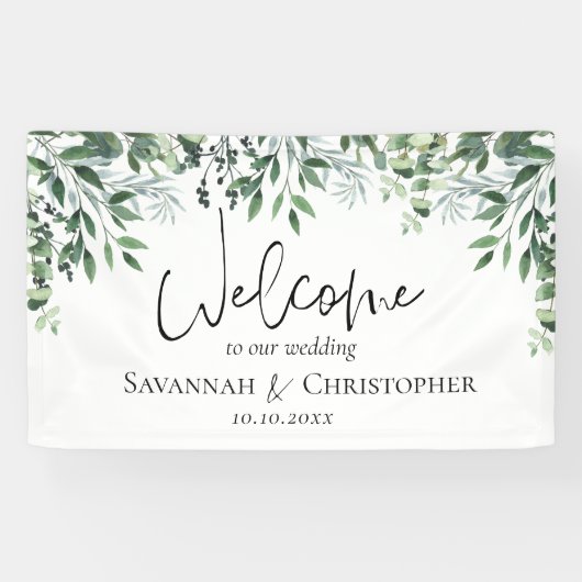 Eukalyptus Wedding Banner (Horizontal)