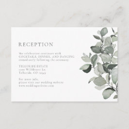 Eukalyptus Wedding Begleitkarte