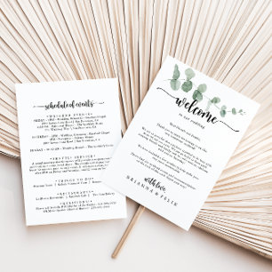 Eukalyptus Wedding Begrüßungsbrief von Green Delig