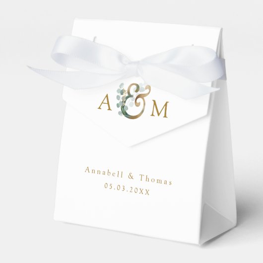 Eukalyptus Wedding Box Geschenkschachtel (Vorderseite)