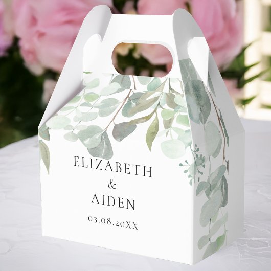 Eukalyptus Wedding Box Geschenkschachtel