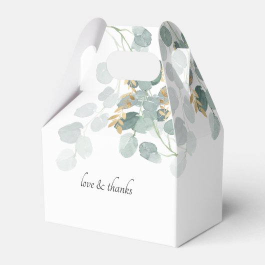 Eukalyptus Wedding Box    Geschenkschachtel (Rückseite)
