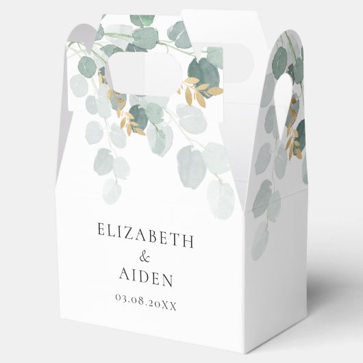 Eukalyptus Wedding Box    Geschenkschachtel (Geöffnet)