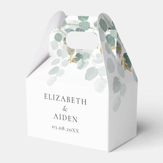 Eukalyptus Wedding Box    Geschenkschachtel (Vorderseite)