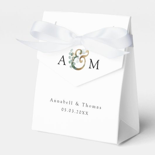 Eukalyptus Wedding Box Geschenkschachtel (Vorderseite)