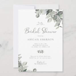 Eukalyptus Wedding Brautparty Invita Einladung