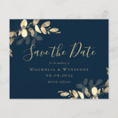 Eukalyptus Wedding BUDGET Speichern Sie das Datum (Vorderseite)