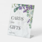 Eukalyptus Wedding Card and Gifts Sockelschild (Vorderseite)