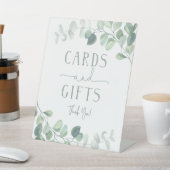 Eukalyptus Wedding Cards Geschenkzeichen Sockelschild (In SItu)