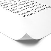 Eukalyptus Wedding Chart Poster (Ecke)