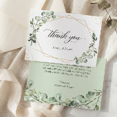 Eukalyptus Wedding Dankeskarte