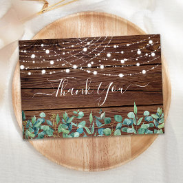 Eukalyptus Wedding Dankeskarte