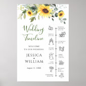 Eukalyptus Wedding Day Timeline Poster (Vorne)